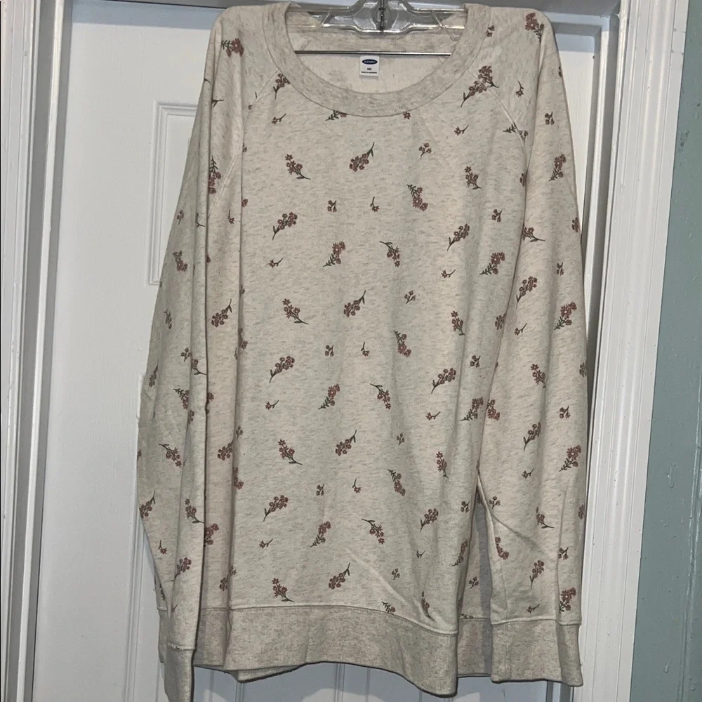 Old Navy Floral Cream Sweatshirt